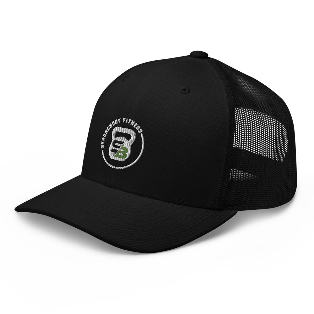 White Kettle Bell Trucker Cap