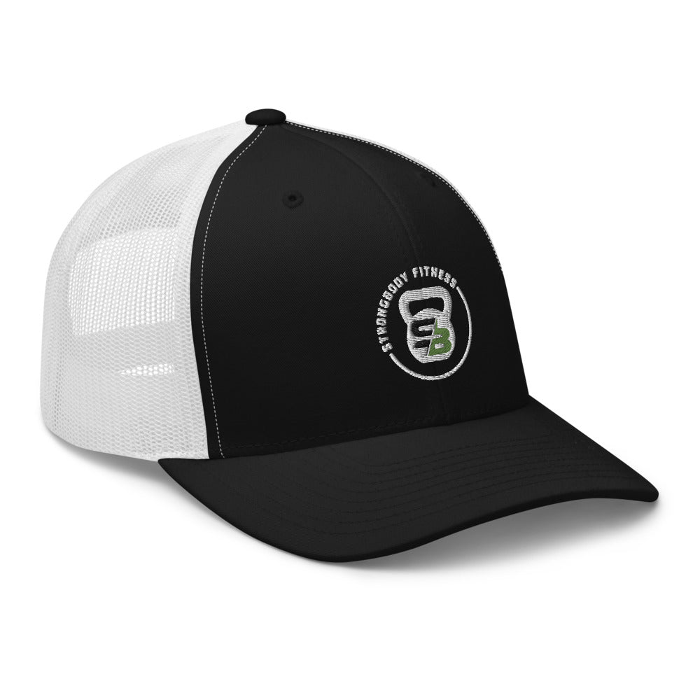 White Kettle Bell Trucker Cap