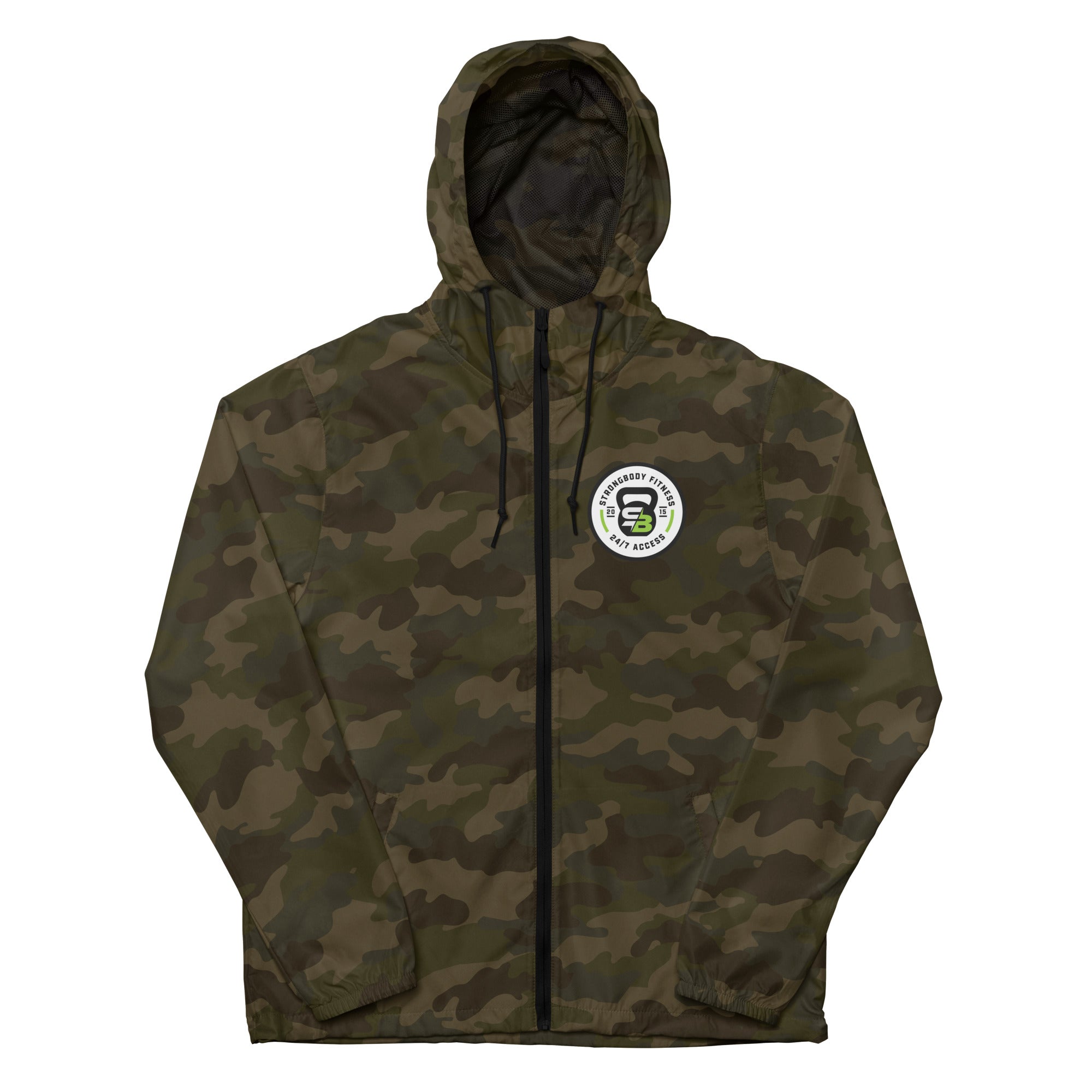 Unisex lightweight zip up windbreaker