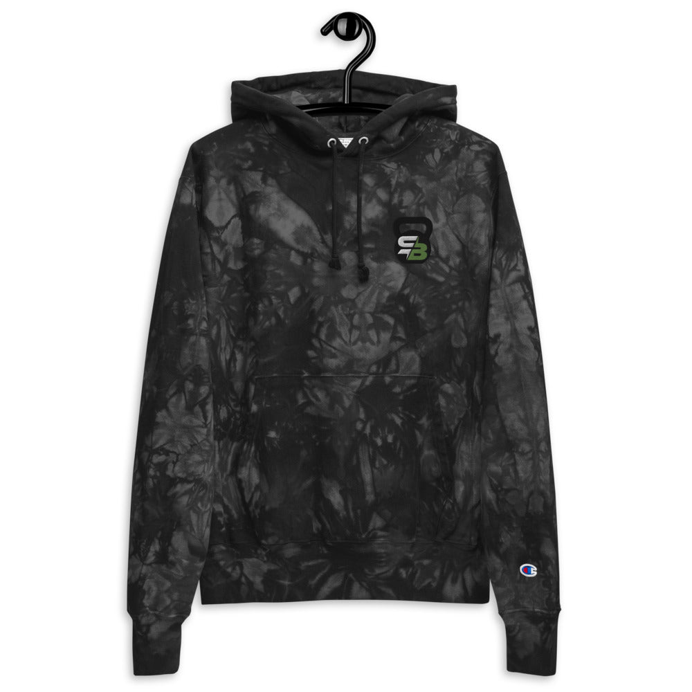 SB Embroidered | Unisex Champion tie-dye hoodie