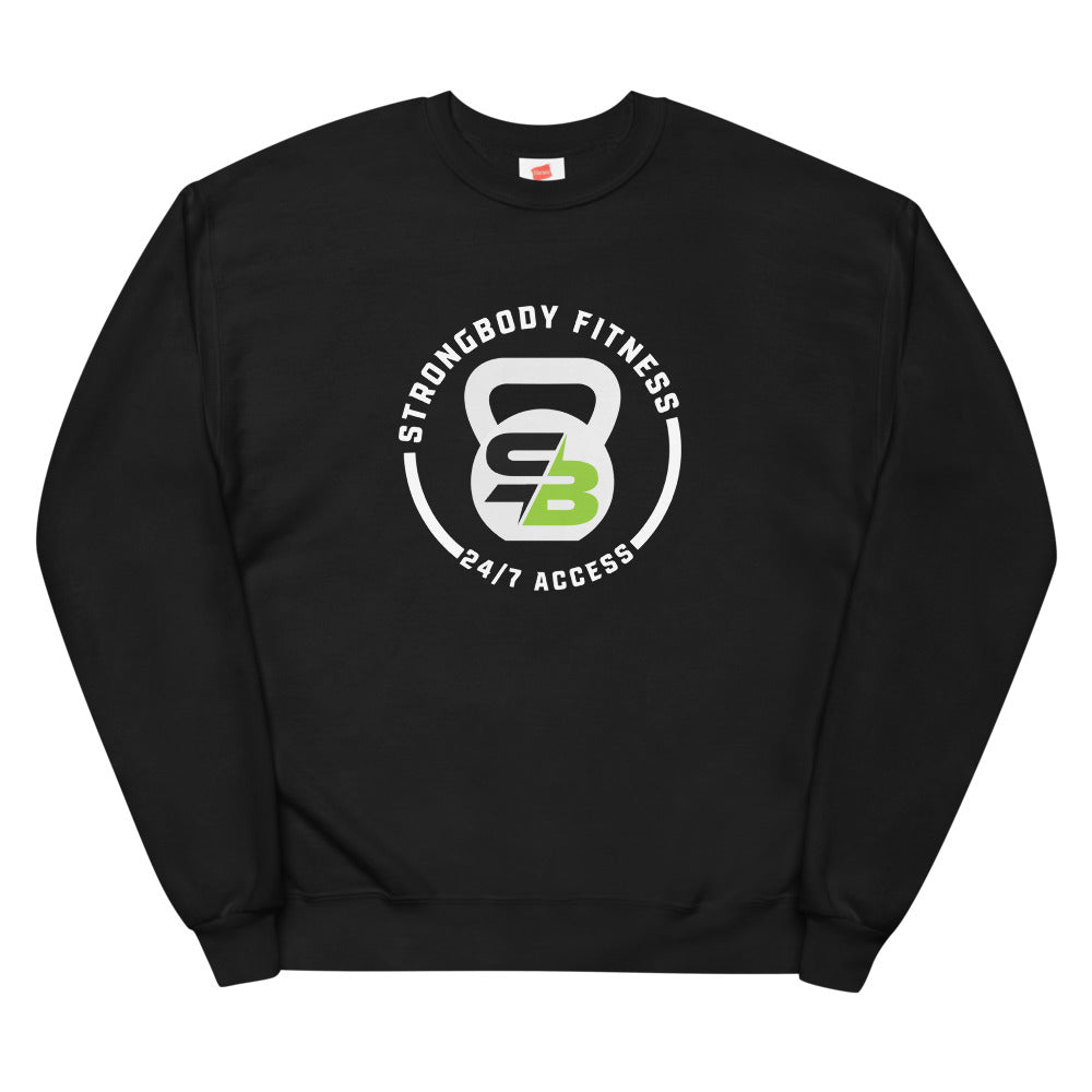 White Circle SBF | Unisex fleece sweatshirt