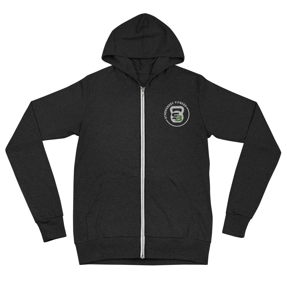 Embroidered SBF logo | Unisex zip hoodie