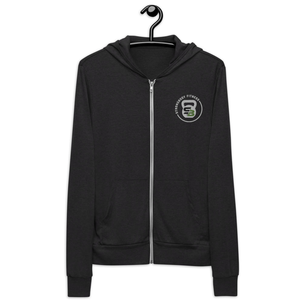 Embroidered SBF logo | Unisex zip hoodie